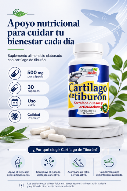 Cartílago de tiburón Natural